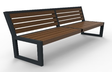 Лавка в парк 2000×620×885 мм ТІВОЛІ-ЛЕНД